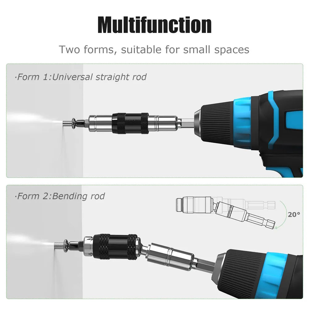 1/4"Hex Magnetic Pivoting Drill Bit Quick Change Drive Guide Drill Pivoting Bit Holder for Tight Spaces Magnetic Bit Tip Holder Oasis Select
