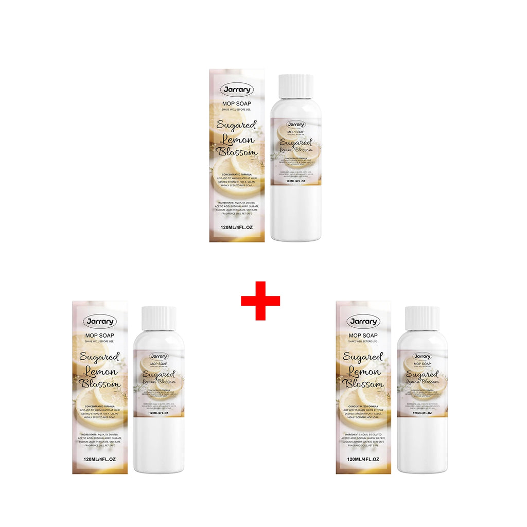 Mop Soap Floor Cleaner for Tile Hardwood and Laminate Cuts Grease and Grime Long-Lasting Fresh Scent Pet-Friendly Floor Cleaning Oasis Select 3pcs