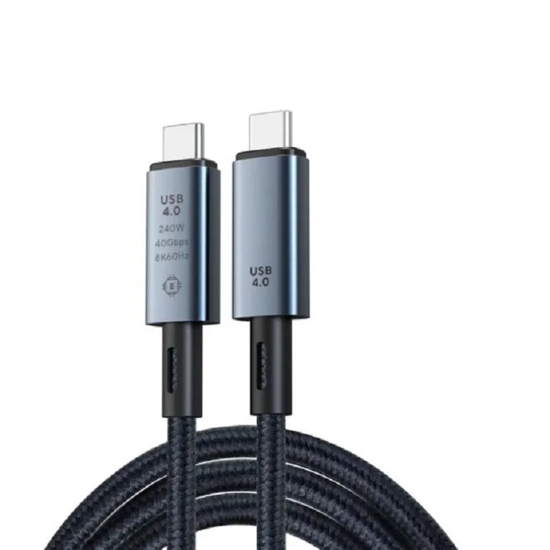 PD 240W Type C to Type C Cable Charging Cable USB4.0 40Gbps 8K@60Hz USB C Cable for PS5 Nintendo Switch Galaxy S22 MacBook Pro Oasis Select