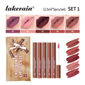 Velvet Matte Lip Glaze Waterproof Long Lasting Non Sticky Chocolate Lip Gloss Set Oasis Select 1
