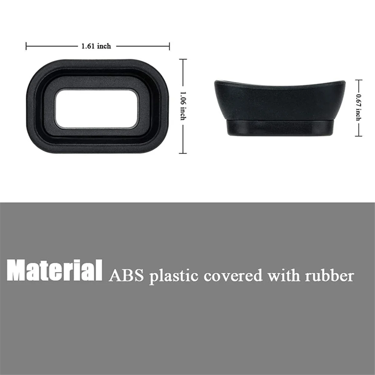 -EP17 Viewfinder Eyepiece Eyecup Eye Cup for A6600 A6500 A6400 Digital Camera, Replace Eyepiece -EP17 EP-17 Oasis Select