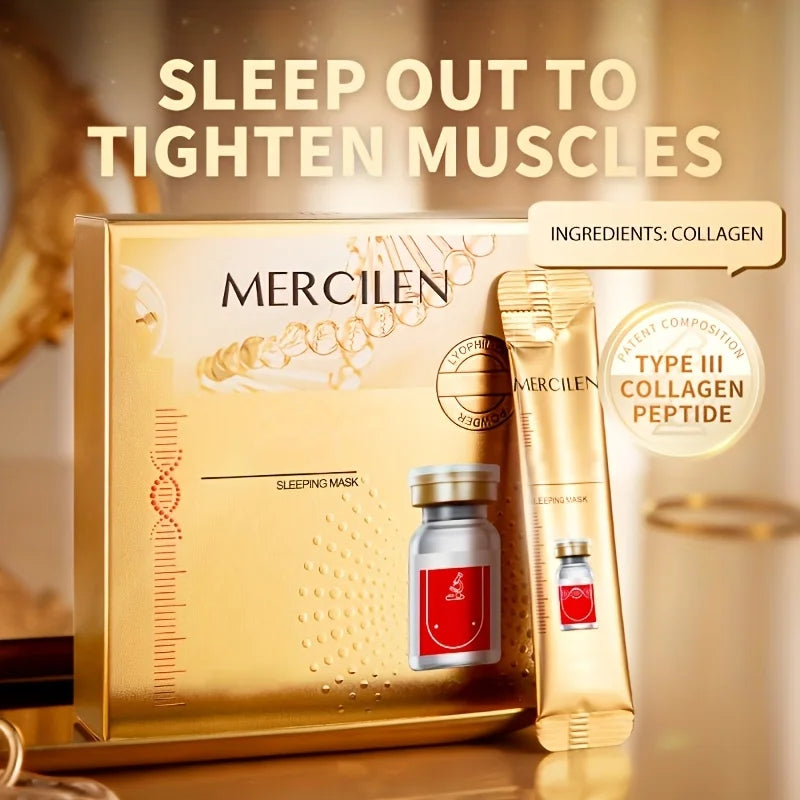 Mercilen Collagen Polypeptide Anti-Aging Sleeping Face Mask 20pc Sleeping Face Mask Oasis Select