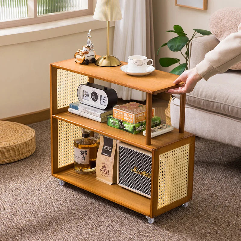 Small table simple rental house small coffee table living room sofa side few household small square table bedroom bedside rack Oasis Select