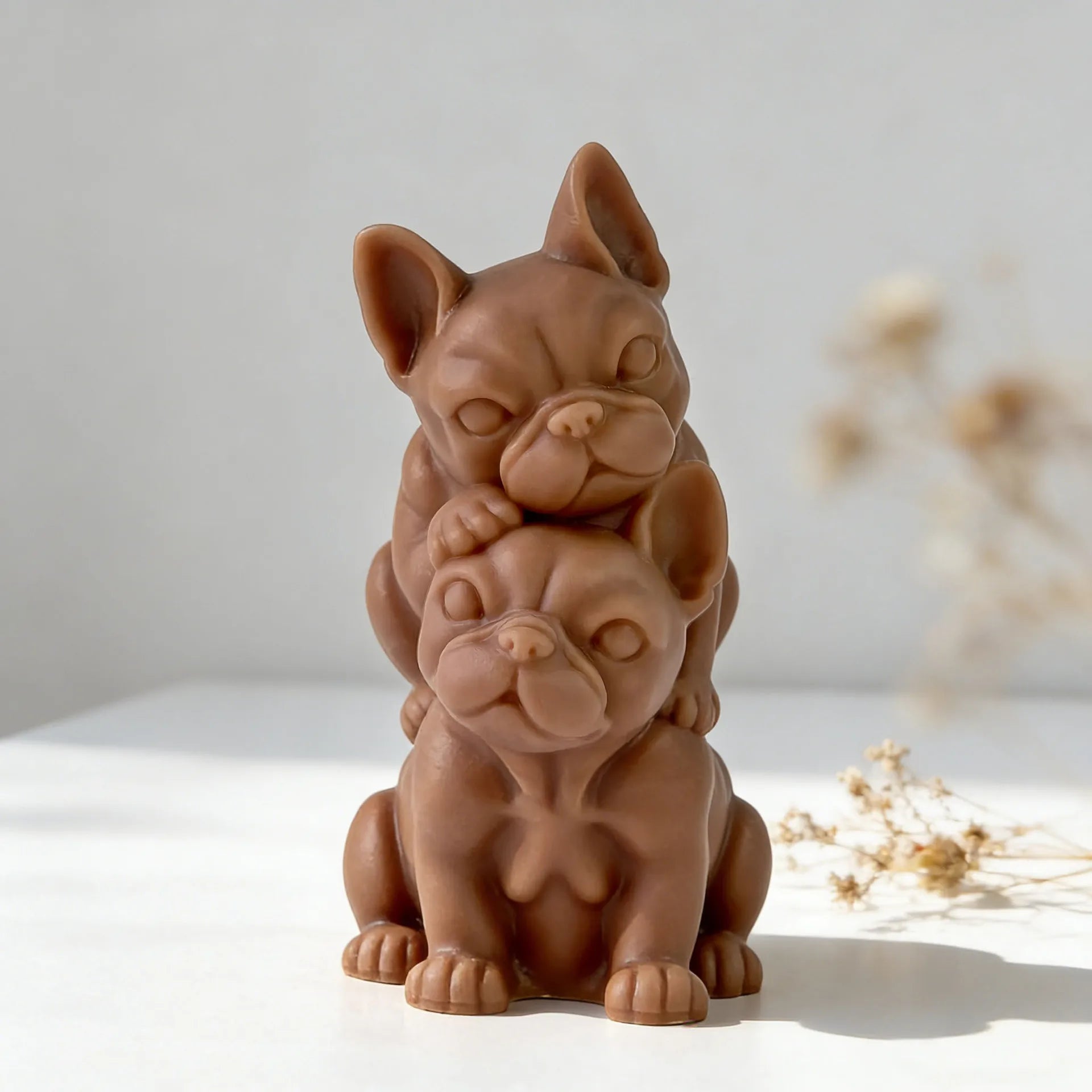 Stackable Puppy-Shaped Candle Silicone Mold DIY Teddy Bear Dog Plaster Ornament Mold Oasis Select