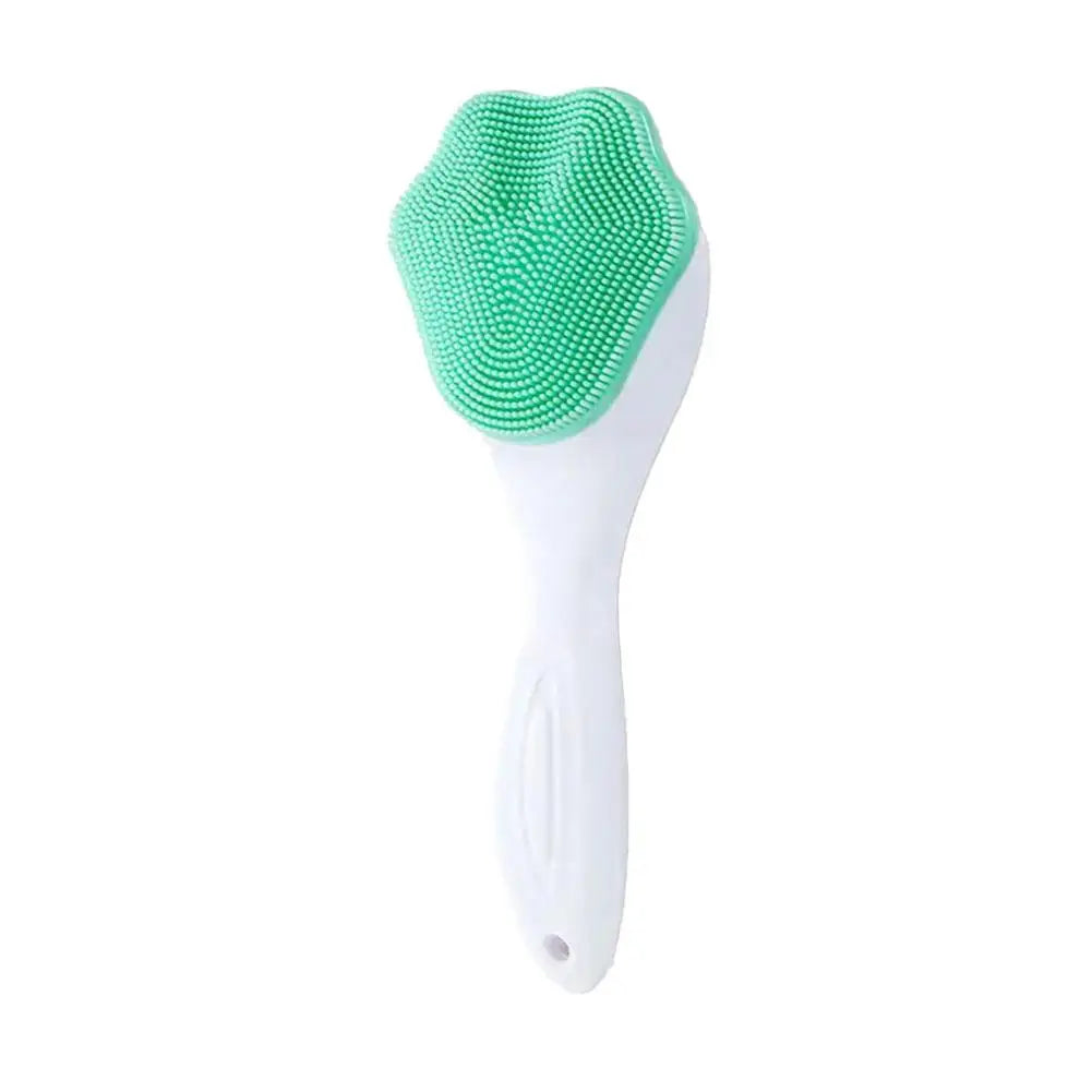 Silicone Face Scrubber Exfoliator Brush – Blackhead & Pore Cleaner Facial Cleansing Brush Oasis Select green