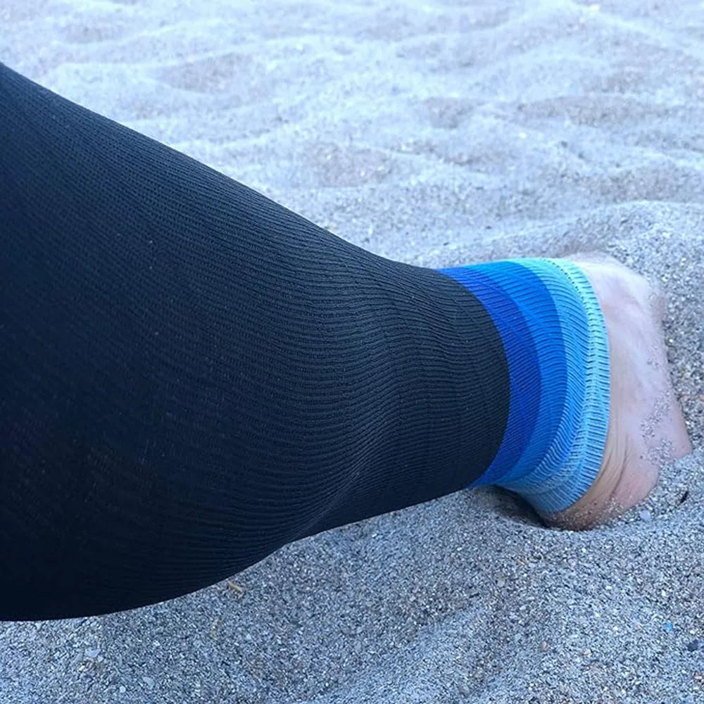 1Pair Calf Support Compression Sleeves for Women Men Running 20-30mmHg Footless Leg Socks Outdoor Sports Marathon Oasis Select