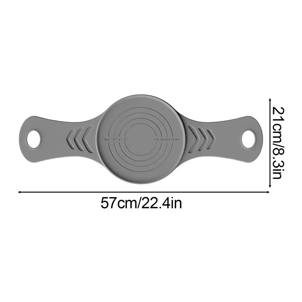Reusable Silicone Bread Sling for Dutch Oven Baking Mat Long Handles Non-Stick Liners for Transferable Dough Pastry Supplies Oasis Select Grey