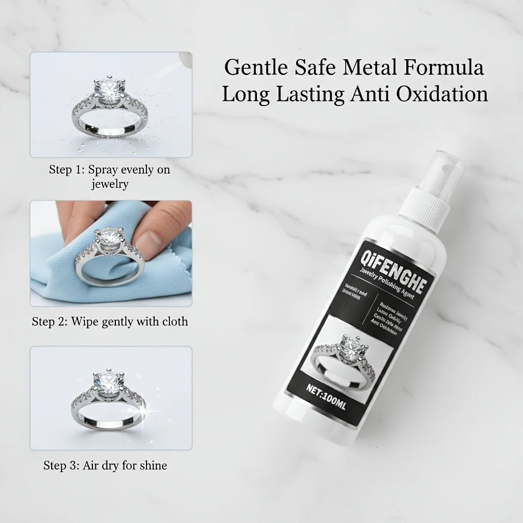 QIFENGHE Jewelry Polishing Spray – Rings, Diamonds & Metals Jewelry Cleaning Spray Oasis Select