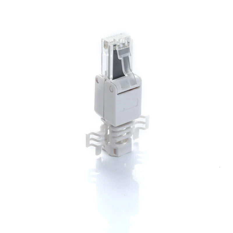 No Crimp Ethernet Cable Tool-less Crystal Head Plug CAT6 RJ45 Connector Oasis Select