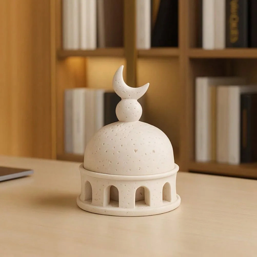 Moon Castle Incense Stand Castle Aromatherapy Stove Decorate Living Rooms or Offices During Ramadan Eid Al Fitr Decoration Oasis Select