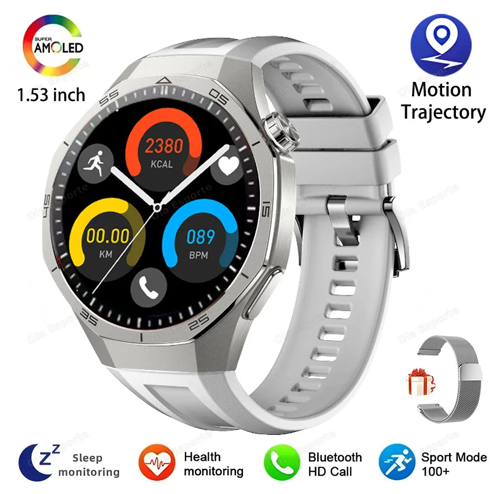 Ola Esporte Men's Smartwatch – Bluetooth Call, ECG & AMOLED
