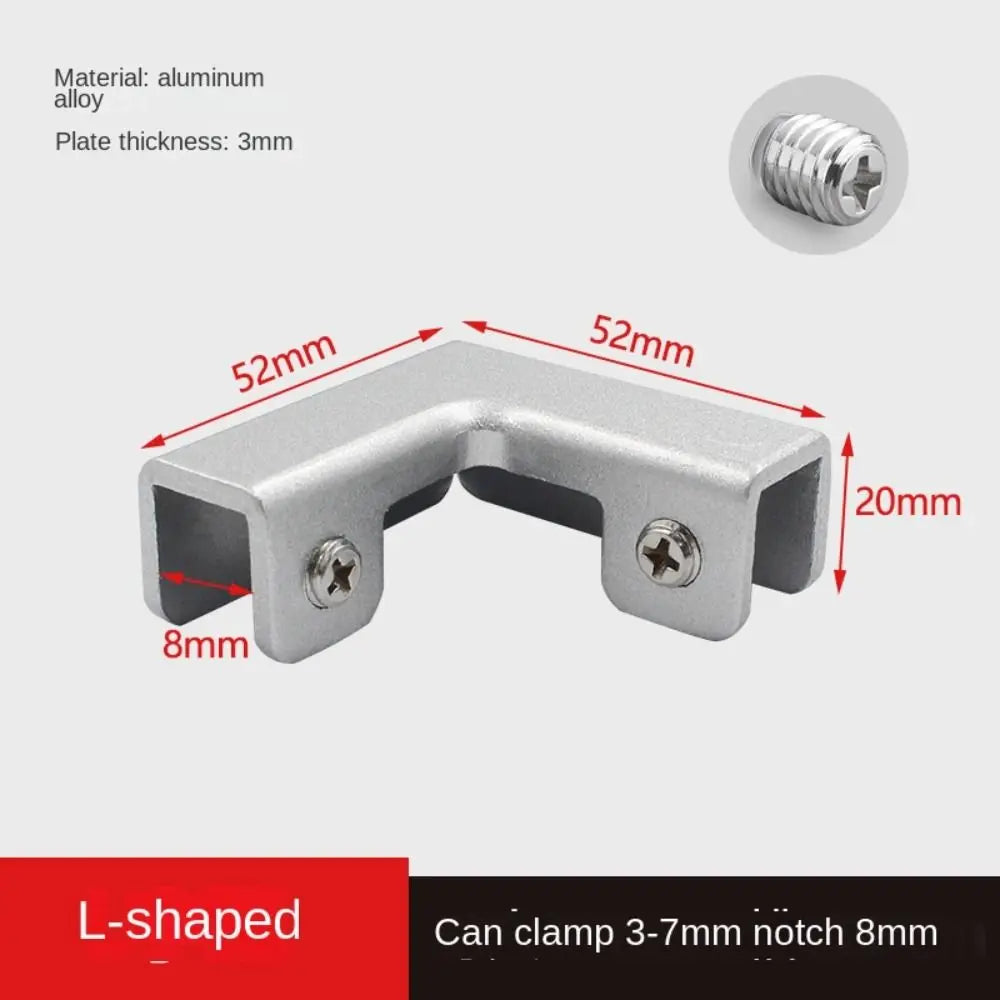 Aluminum Alloy Corner Bracket | L, T & Cross Fixing Clips