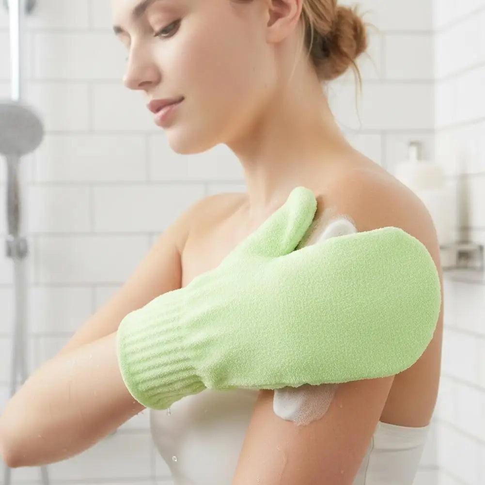 Exfoliating Bath Gloves – Deep Scrub Body Mitt for Men & Women Exfoliating Bath Gloves Oasis Select