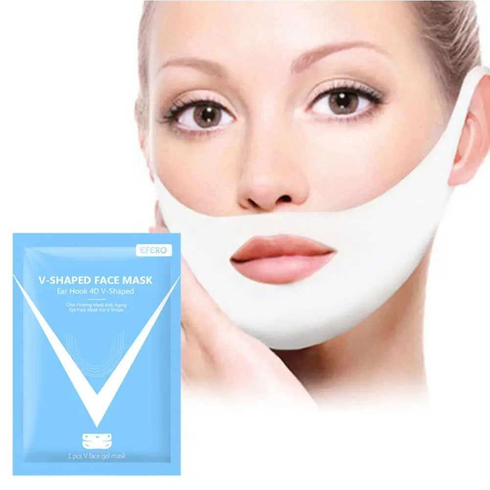 V Shape Mask Face Firming Mask Chin Facial Lifting Mask Massage Anti Wrinkle Shaper V Line Mask Slimming Brightening Skin Care Oasis Select