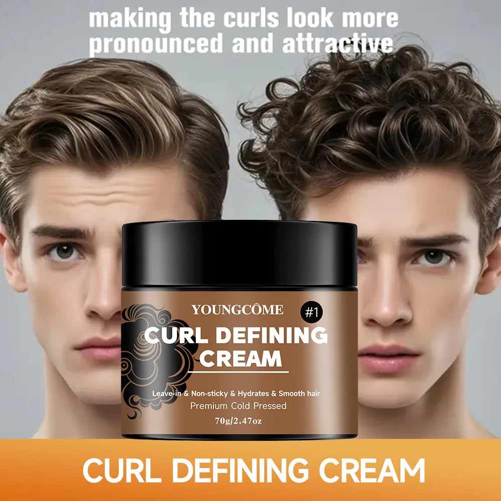 Black Castor Oil Curl Defining Cream Non-stick Hydrates & eliminates frizz, Hair-Smoothing Anti-Frizz Cream to Define quick repa Oasis Select