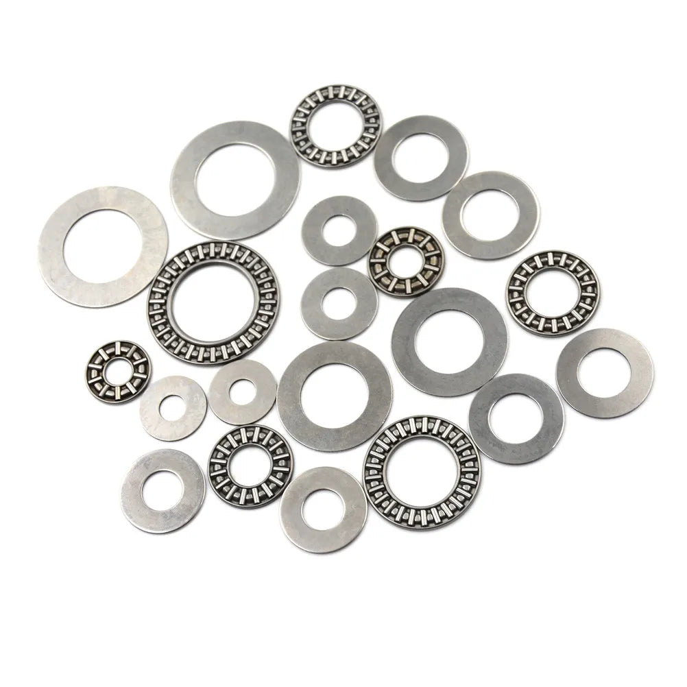 1SET AXK0821 AXK1024 AXK1226 AXK1528 Thrust Needle Flat Roller Bearings With Two Washers Thrust Ball Bearings Oasis Select