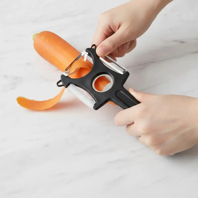 6 In 1 Creative Stainless Steel Fruit Peeler Handheld Vegetable Peeling Tool Plastic Separator Fruit Cutter Kitchen Tools Oasis Select