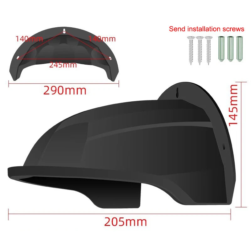 Universal Sun Rain Shade Camera Cover Shield Cover Shield For Nest Ring Arlo Dome Bullet Outdoor Camera Oasis Select black