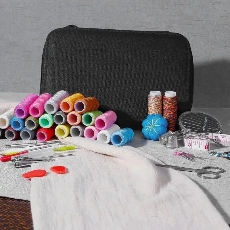 DIY Multi-Function Sewing Kit Box Set – 80+ Piece Embroidery Sewing Kit Set Oasis Select