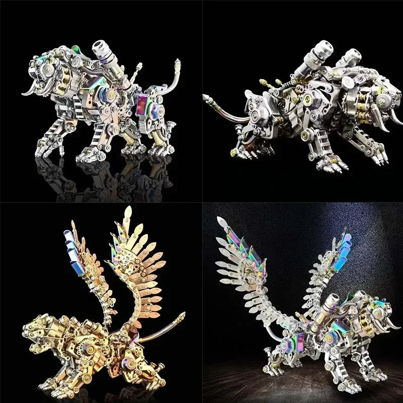Mechanical Tyrannosaurus Rex, Cobra, Tiger, Scorpion King, Praying Mantis, Hell level 3D Metal Puzzle Model, High difficulty Toy Oasis Select