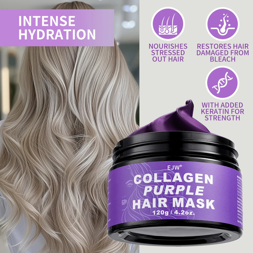 Keratin Purple Hair Mask – Toning & Deep Hydration for Blonde Purple Hair Mask Oasis Select