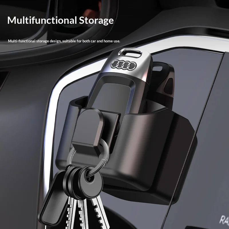 Car Key Storage Box Storage Box for Vehicle Supplies Dashboard Central Control Console Highspeed Toll Card Storage Box Card Slot Oasis Select