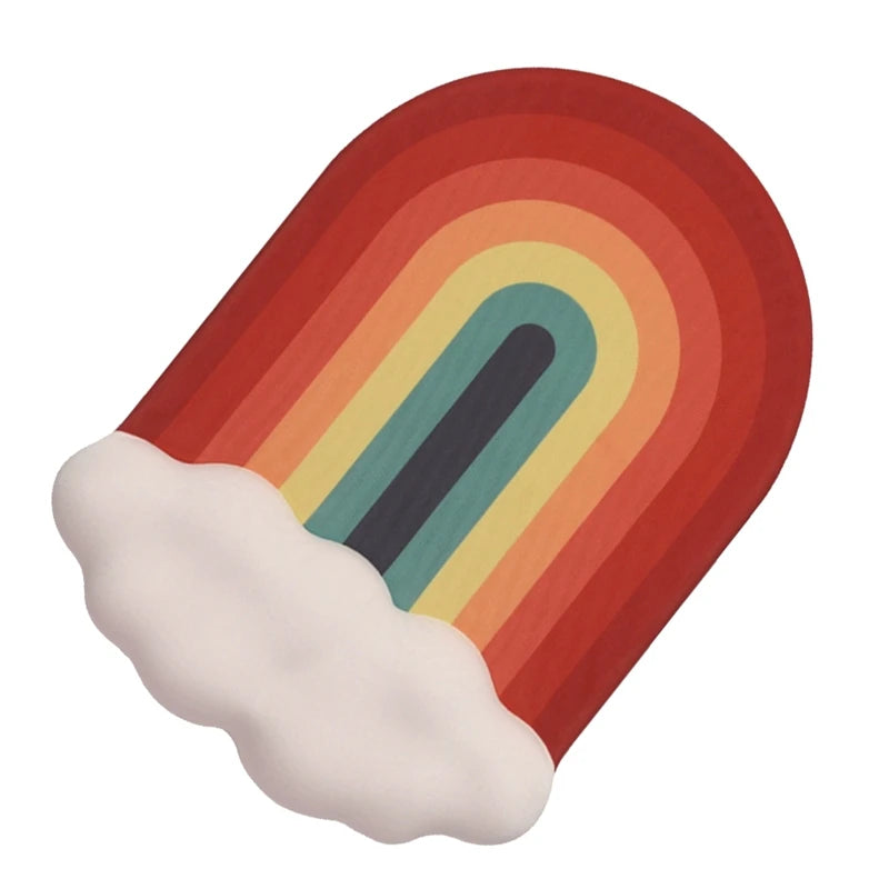 WISH Rainbow Mouse Pad Keyboard Wrist Rest Memory Foam Silicone Ergonomic-Mouse Pad Laptop Wrist Rest Oasis Select
