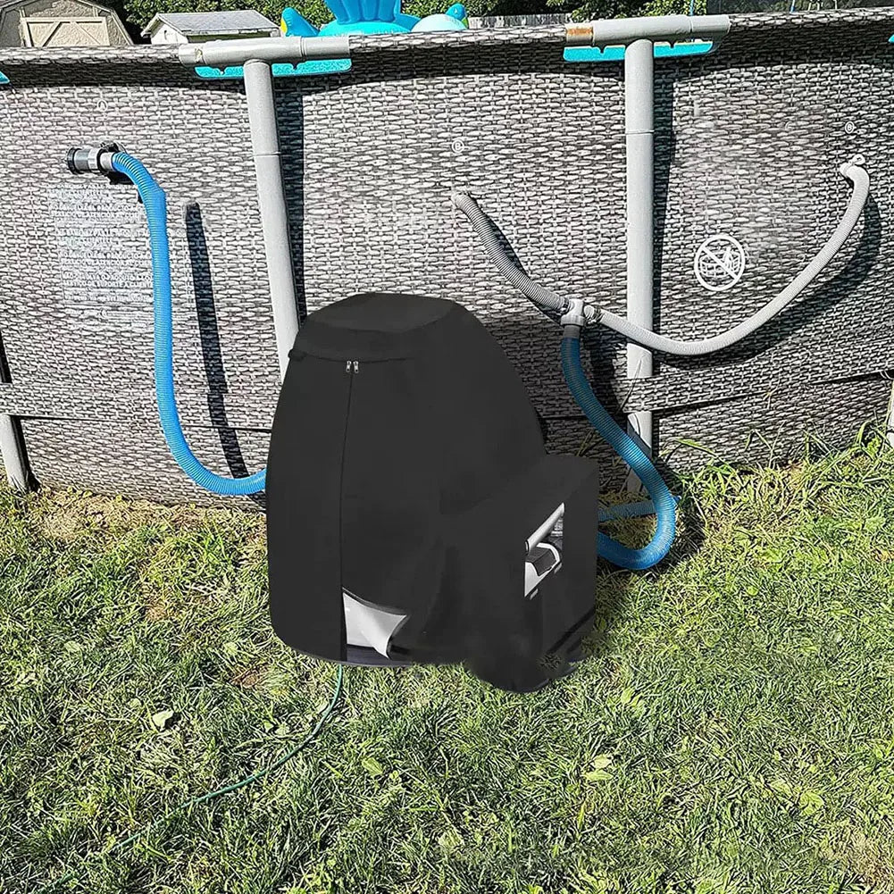 1Pcs Waterproof Sand Filter Pump Cover UV Resistant Includes Zipper Design Padded Handles For Outdoor Hot Tubs Filter Media Oasis Select