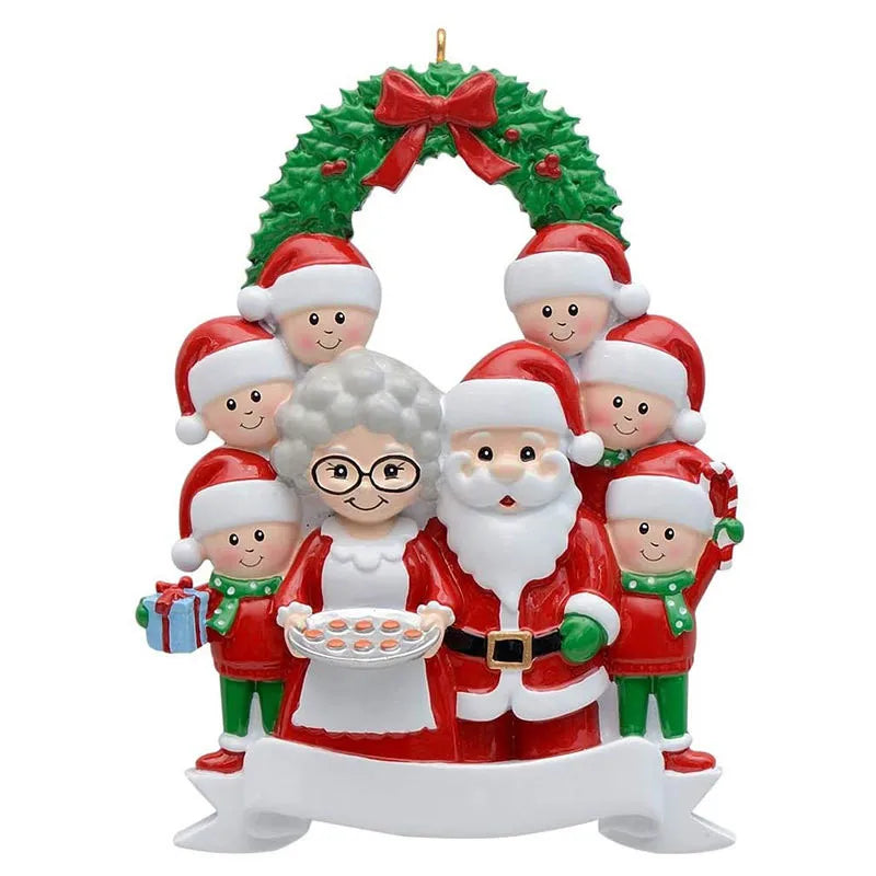 Personalized Family Christmas Tree Ornament – Santa Pendant Christmas Tree Ornament Oasis Select F