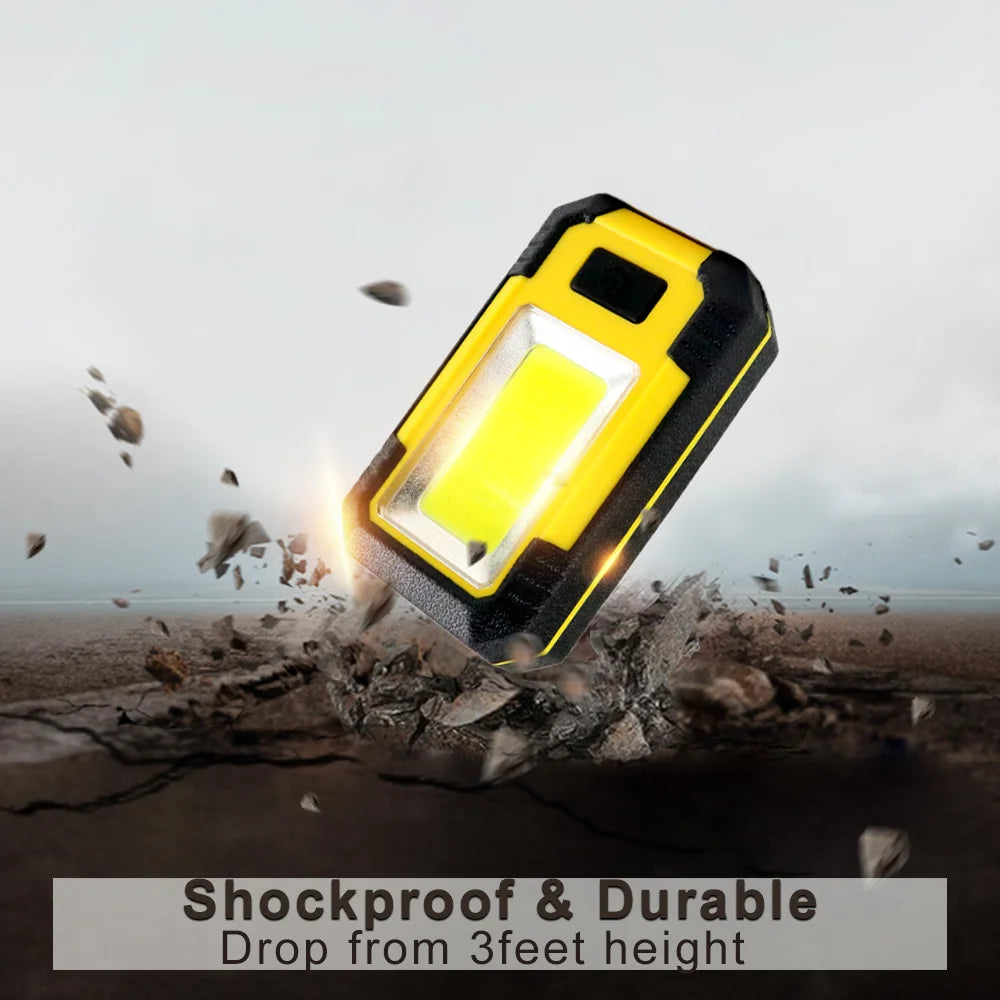 4000mah Led Work Light Rechargeable Super Bright COB Flashlight With Magnetic Portable Outdoor Camping Lantern Emergency Lamp Oasis Select