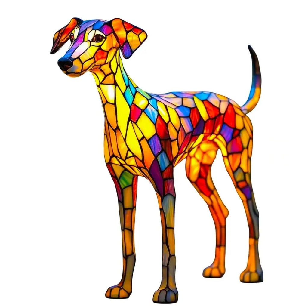 Resin Dog LED Night Light | Cute Pet Tabletop Lamp & Décor