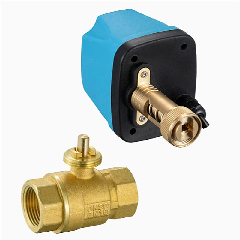 Two Way Ball Valve Brass DN15 20 25 32 40 50 Electric Body Electric Threaded Bi-directional Valve Oasis Select