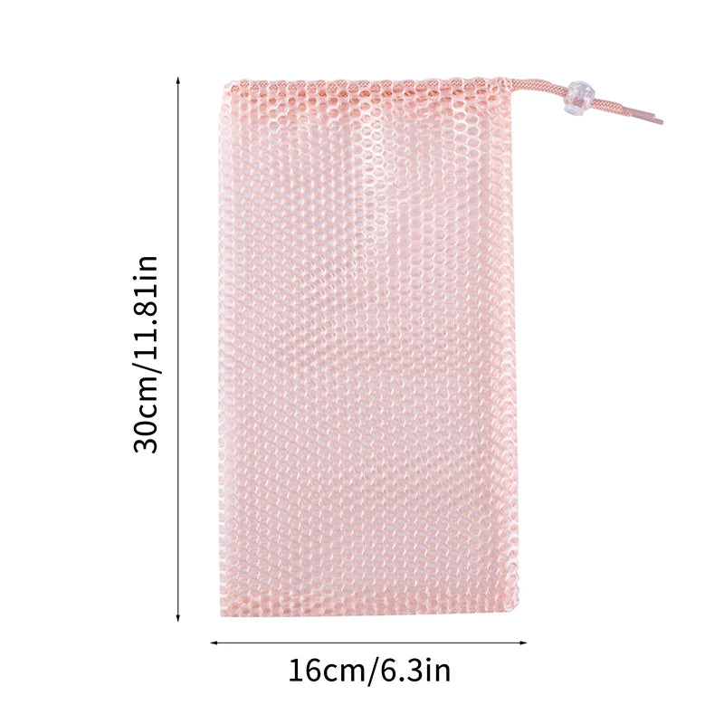 Drawstring Ballet Bag – Mesh Pointe Shoe Storage for Dancers Dance Shoe Bag Oasis Select
