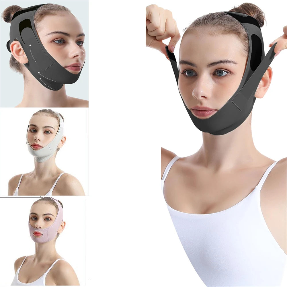 V Line Lifting Mask & Chin Strap – Reusable Face Lift Belt Facial Lifting Mask Oasis Select
