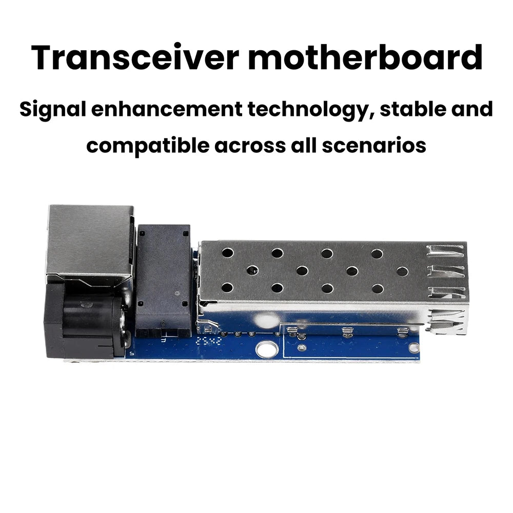DC 5-12V RJ45 Ethernet SFP Gigabit Fiber Optic Transceiver Motherboard Optoelectronic Conversion Motherboard Oasis Select