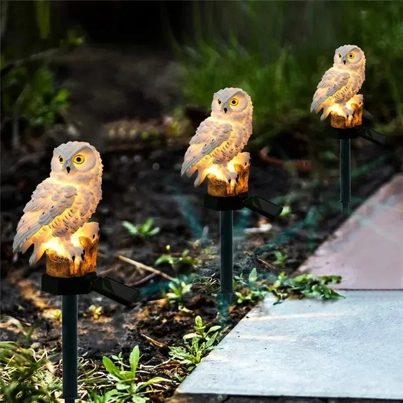 Solar Owl Garden Stake Light | IP65 Waterproof LED Lawn Decor