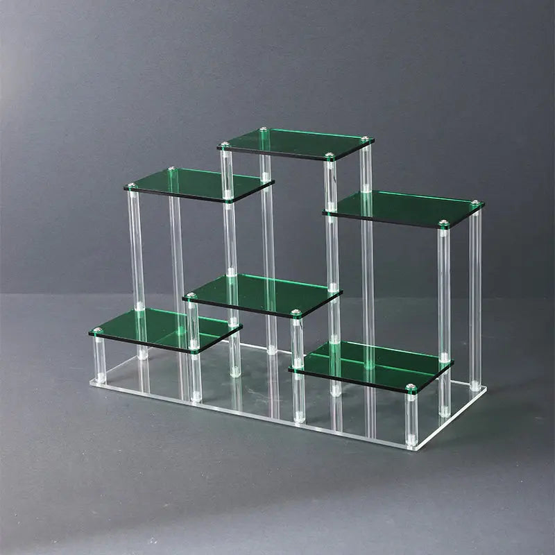 Acrylic Multi-Layer Ladder Display Stand for Collectibles