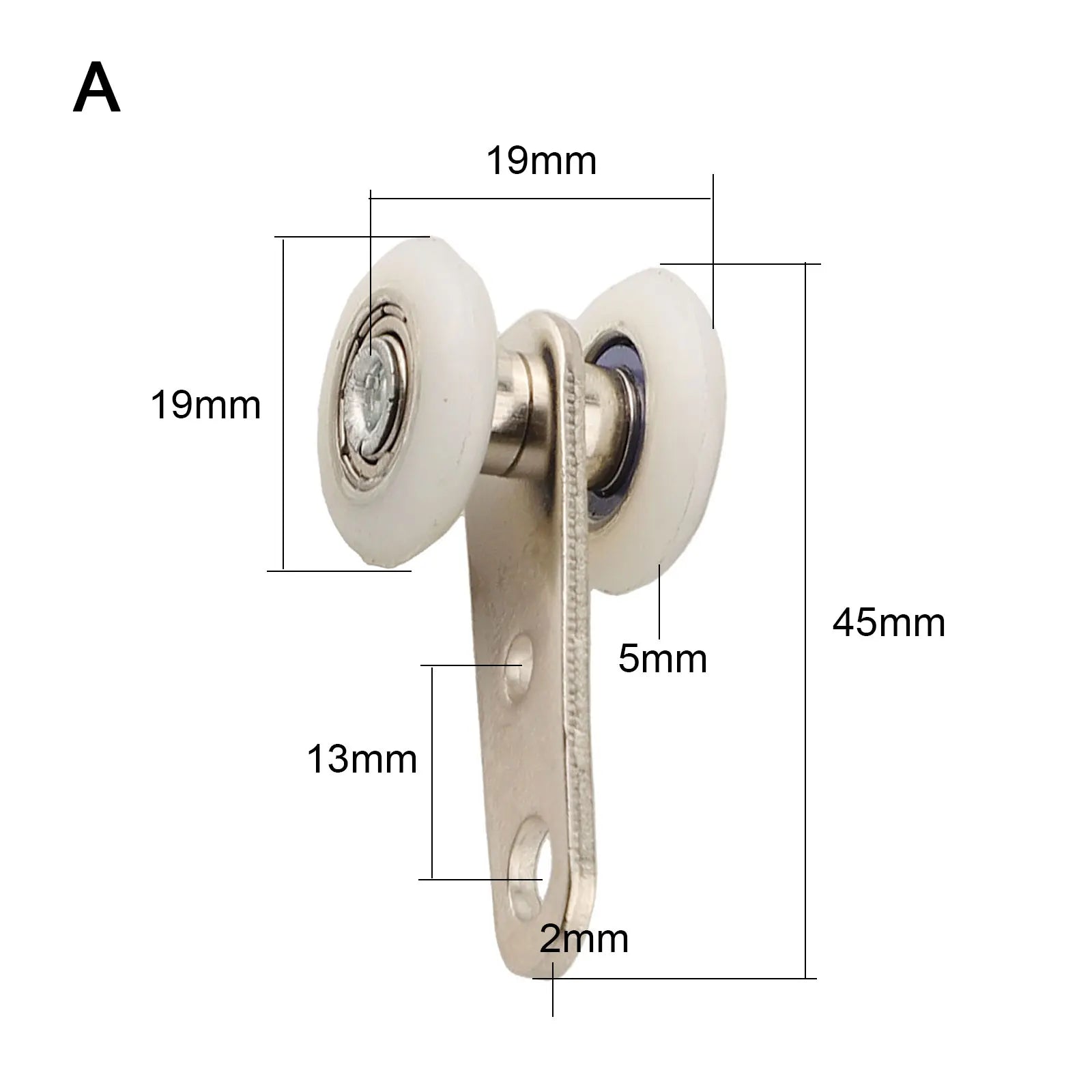 2/4pcs Sliding Door Pulley Hanging Track Pulley Block For Smooth Sliding Door Cabinets Roller Curtain Accessories Bearing Wheel Oasis Select