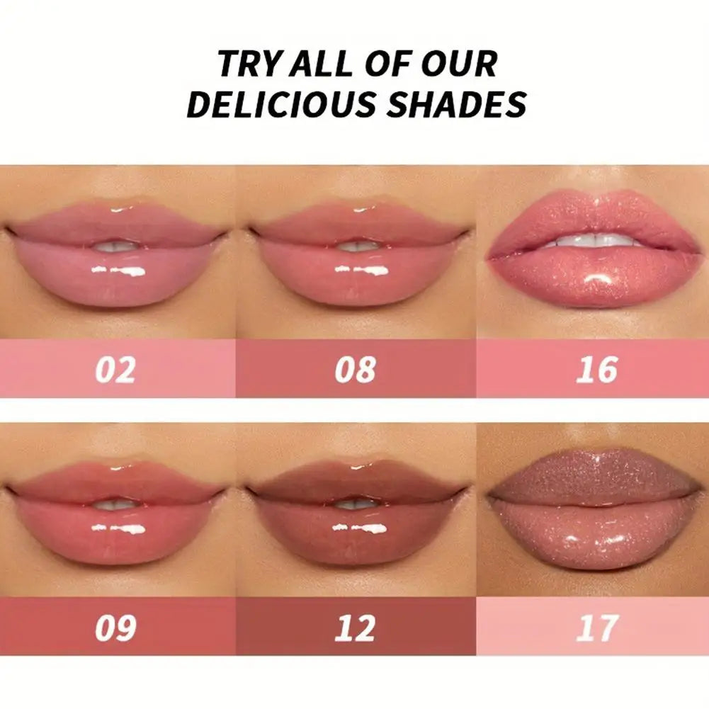 6 Color Mirror Pearl Lip Gloss Waterproof Long Lasting Moisturizing Liquid Lipstick Shimmery Glitter Lip Gloss Women Lip Makeup Oasis Select