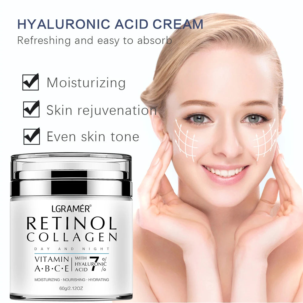 REAROYA Retinol Anti-Aging Face Cream – Collagen & Hyaluronic 60ml Anti-Aging Face Cream Oasis Select