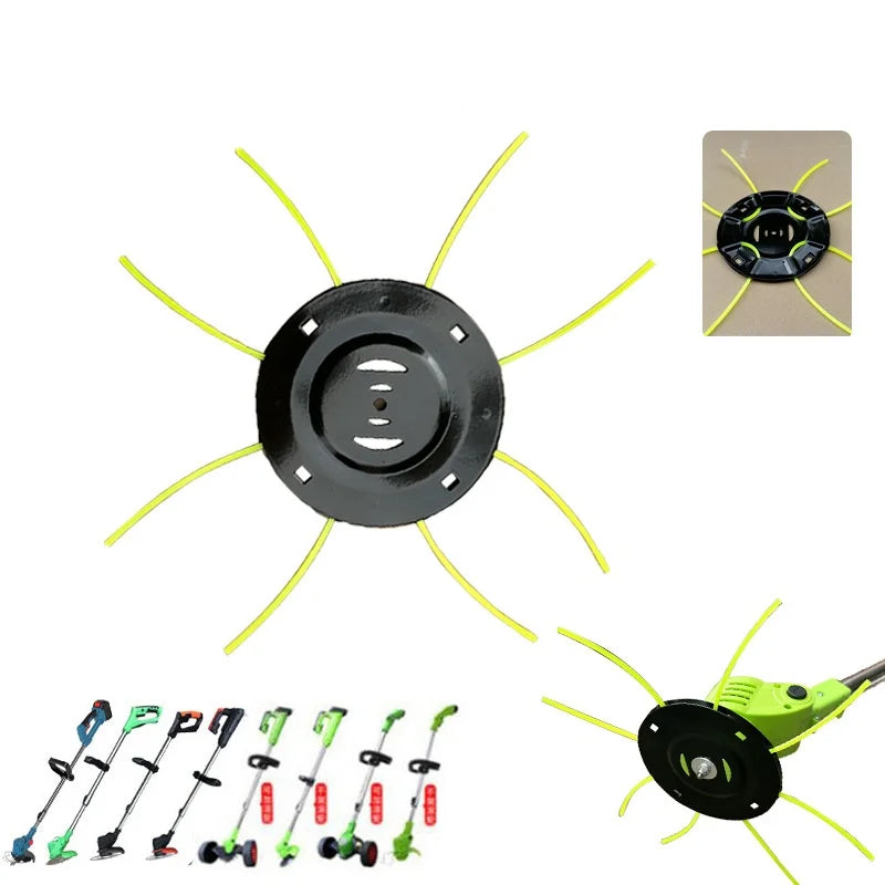 Steel Lawn Mower Head Free 4 Lines Replacement Lithium Grass Trimmer Head Removal Of Garden Weed Brushcutter Part Oasis Select