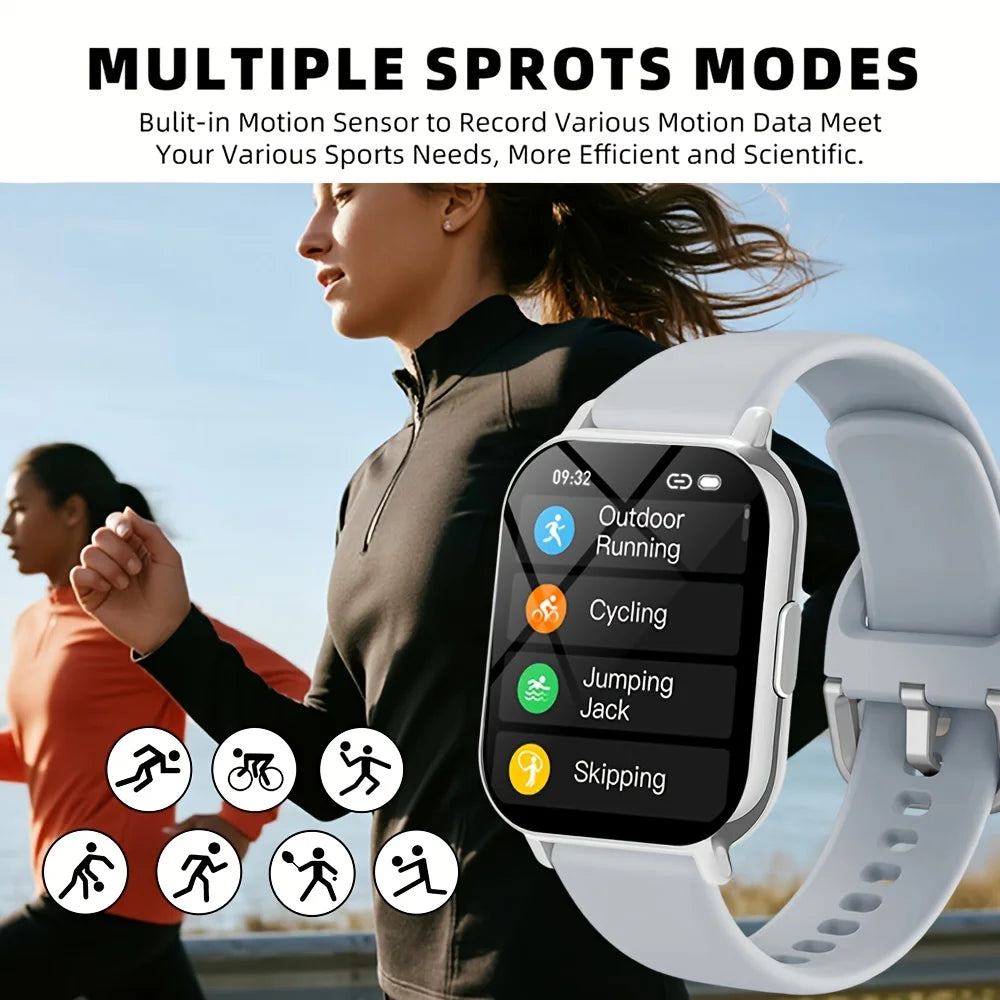 Smartwatch 1.81" Touch Screen | Call, Message & Weather Alerts