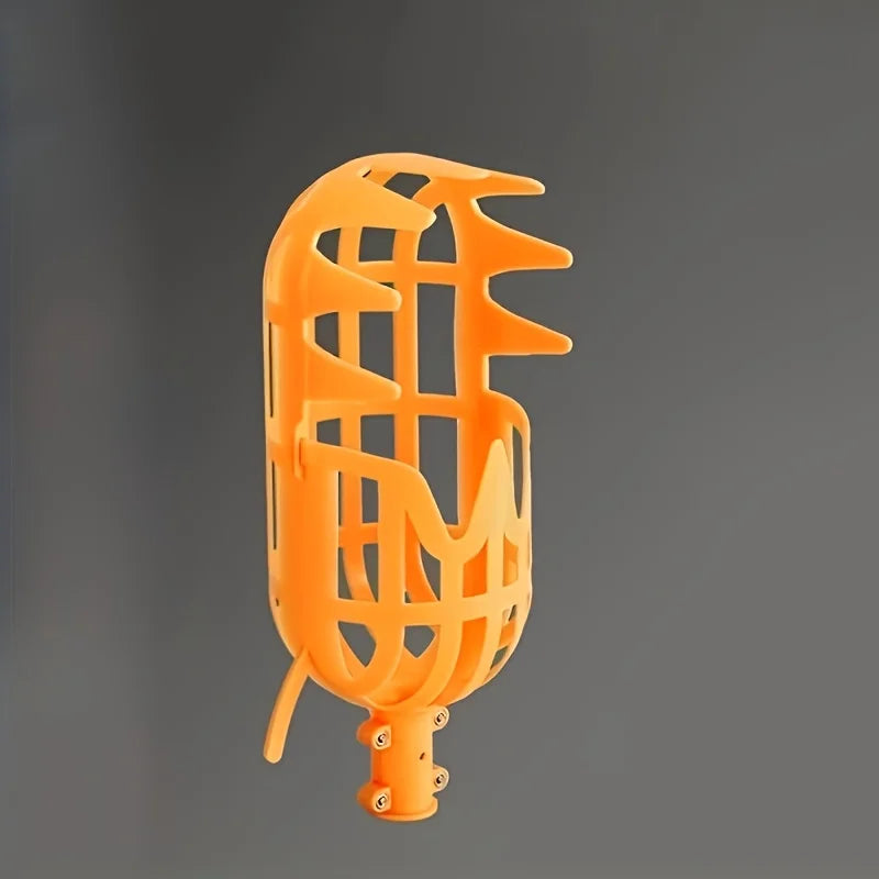 Yellow Polypropylene Fruit Picker Lightweight Reusable Ergonomic for Garden Harvesting Orchard Farm Food Safe Tool 1PC Oasis Select