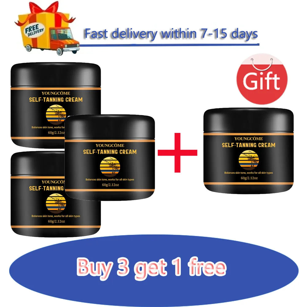 YOUNGCOME Self-Tanning Cream – Hyaluronic Acid & Vitamin E