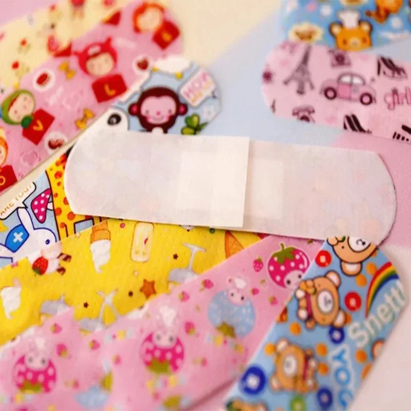 Cartoon Animal Pattern Band Aid Hemostasis Adhesive Bandages First Aid Emergency Kit Wound Plaster Patches for Kids Oasis Select
