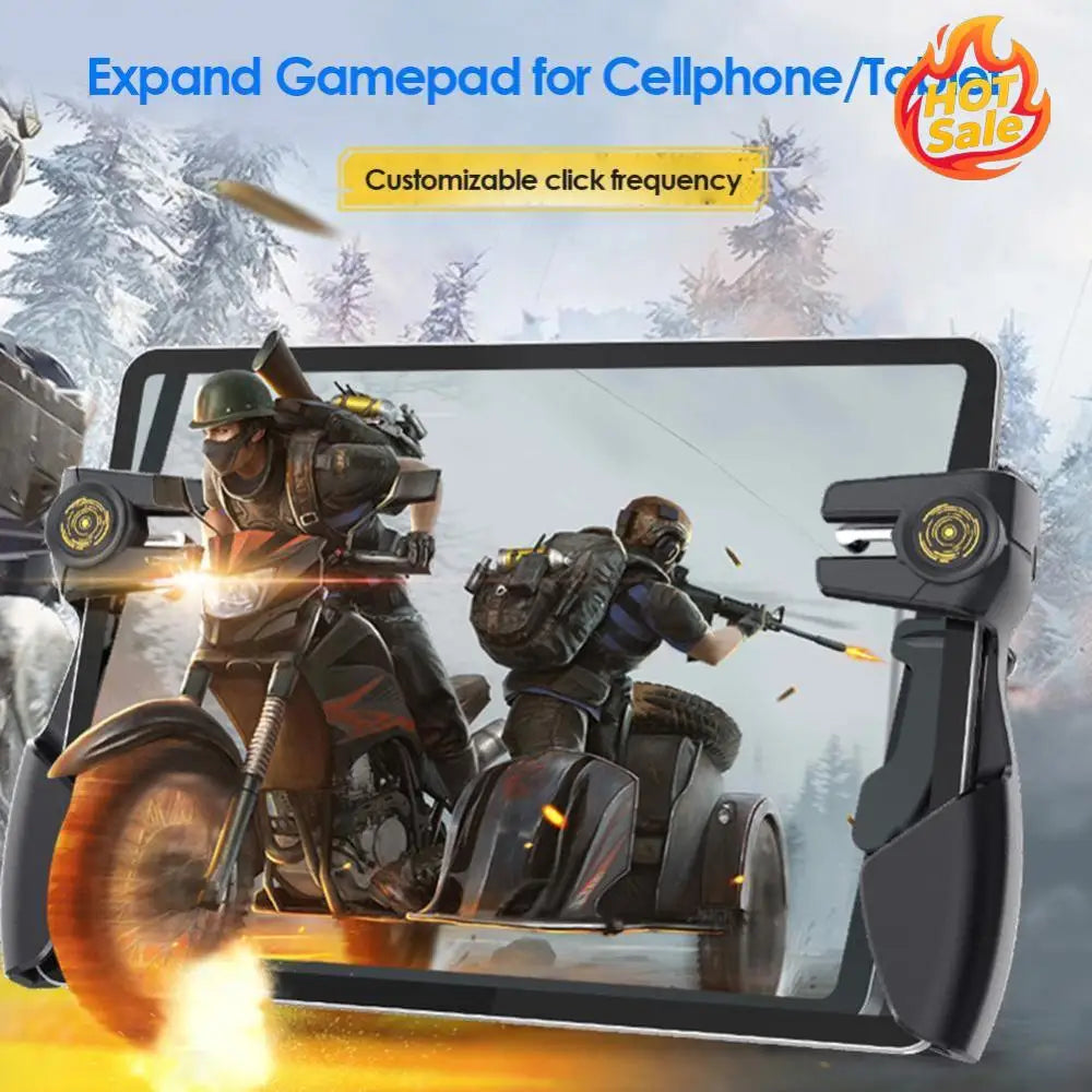 Six Finger Game Controller Gamepad Trigger Handle Button Gamepad Joystick Grip Tablet Accessories for Tablet Phone Mobile Oasis Select