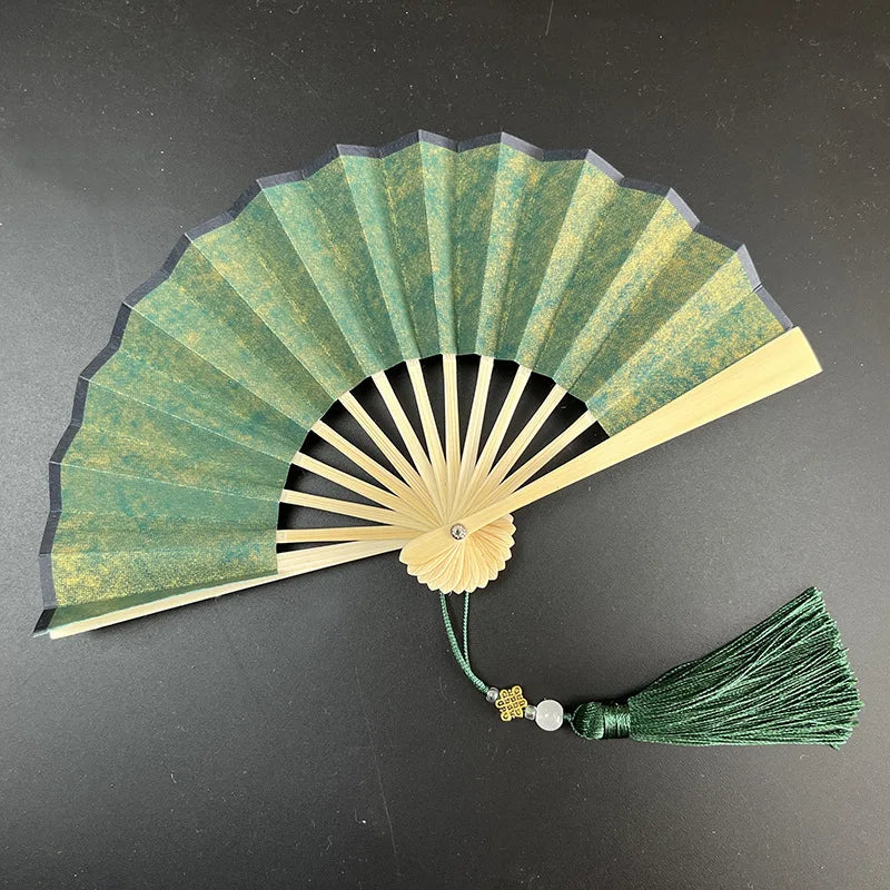 4-6 Inch Mini Folding Fan Portable DIY Painting Children'S Fan Ancient Style Held Dance Fans Party Wedding Summer Fan Accessorie Oasis Select M