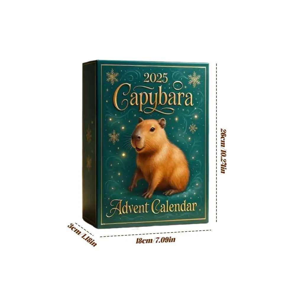 Capybara Advent Calendar Count Down to 2025 Christmas Calendar Capybara Tree Pendant 24 Days Acrylic Ornament Party Favor Oasis Select