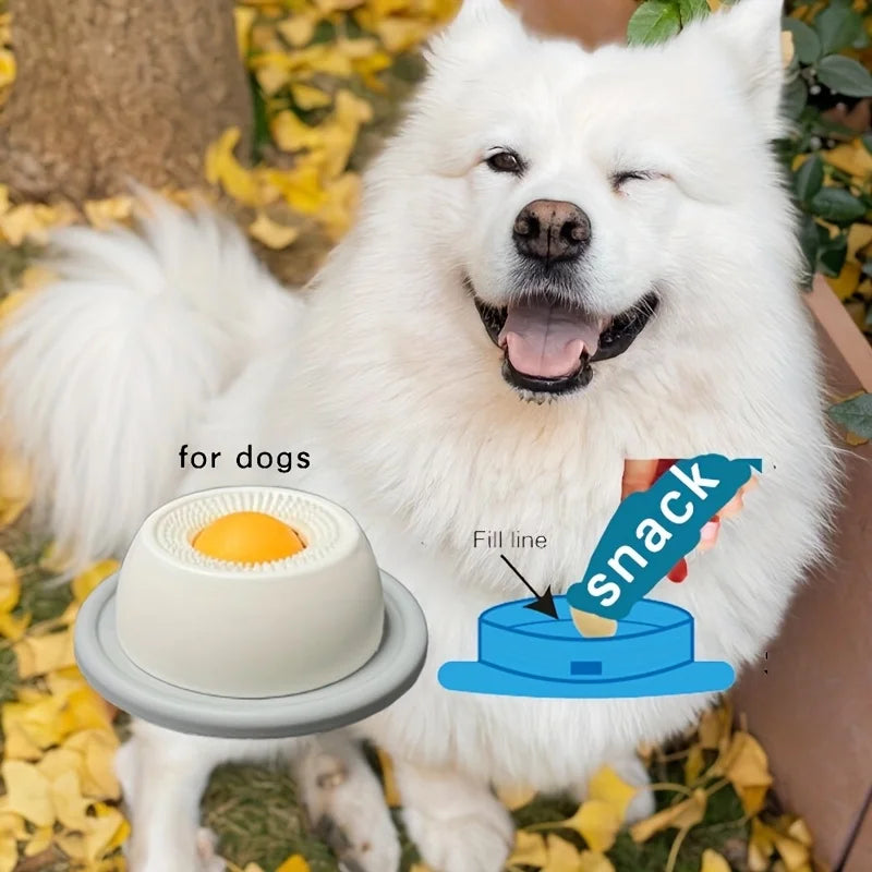 Pet Lick Mat Yogurt Licking Plate Slow Feeder for Dogs & Cats - Interactive Snack Bowl, Promotes Dental Health, Pet Licking Mat Oasis Select