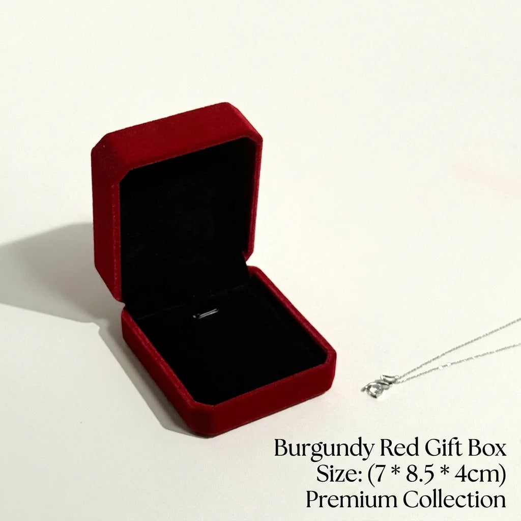 Velvet Necklace Pendant Gift Box – Soft Lined Jewelry Storage Case